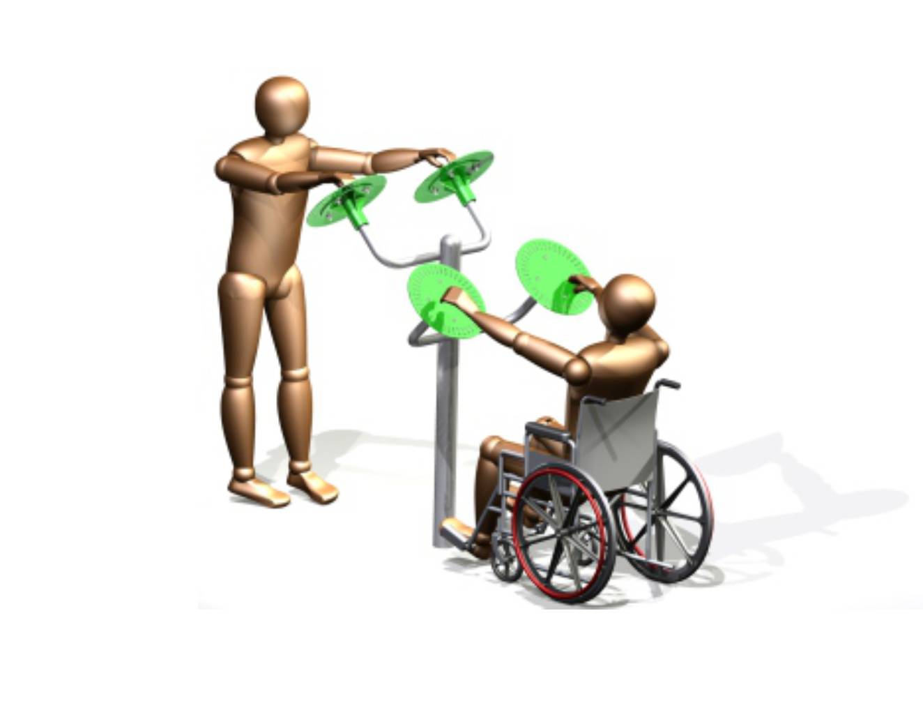 guidon tai chi parcours santé pmr pour exercice en plein air
