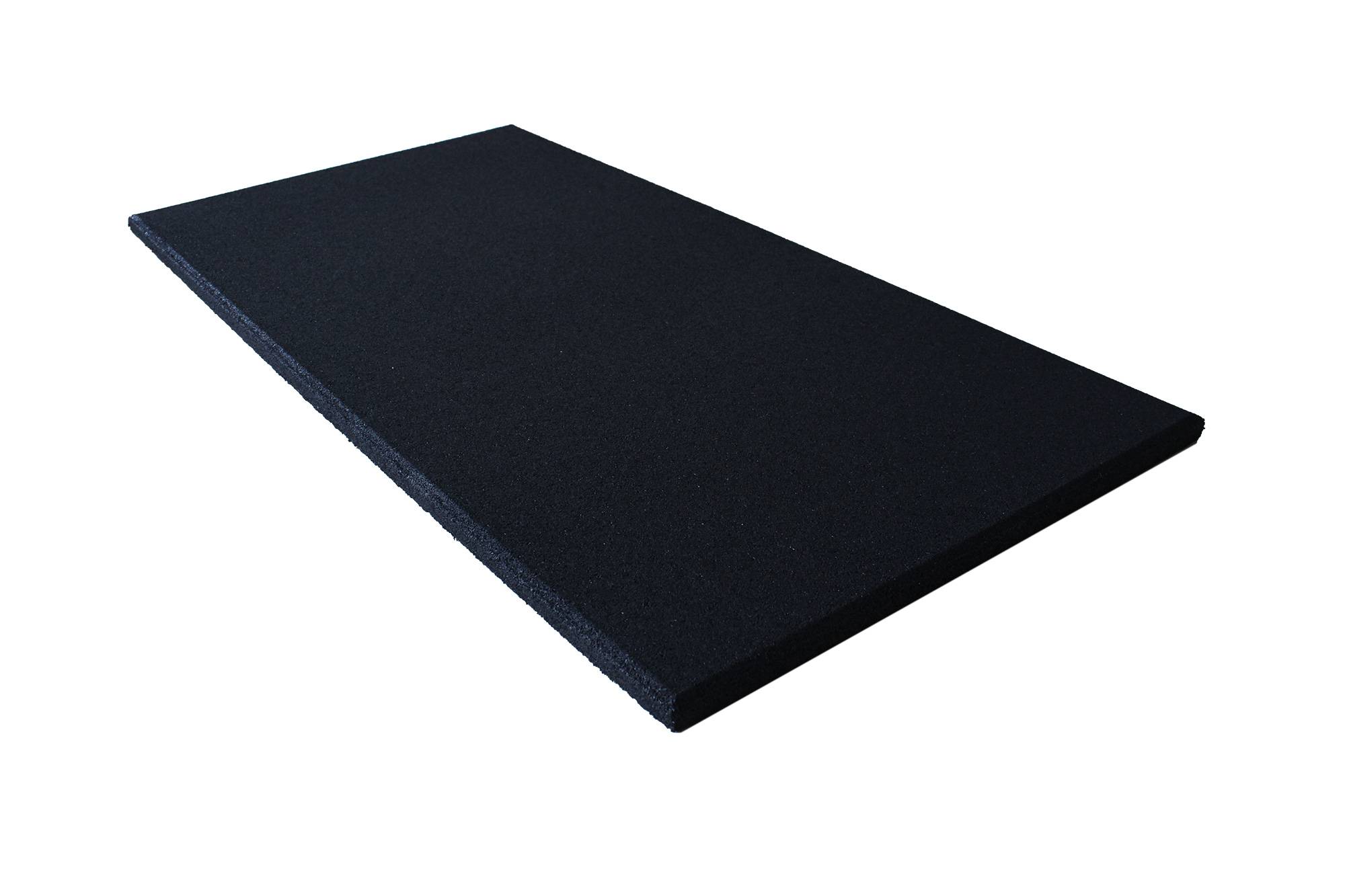 Dalle de caoutchouc – Rectangulaire Serie Collection Noir – 50 x 100 cm – 20 mm d'épaisseur — dalle de caoutchouc