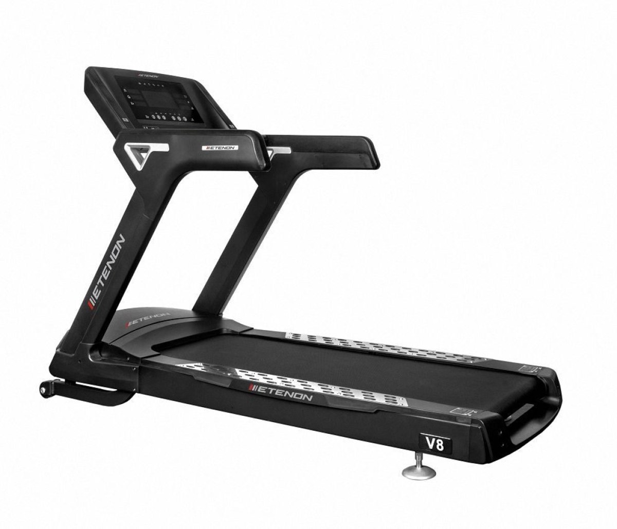 Tapis de course professionnel Etenon V8 LED avec écran 18.5 pouces - machine cardio-training pour salle de sport et