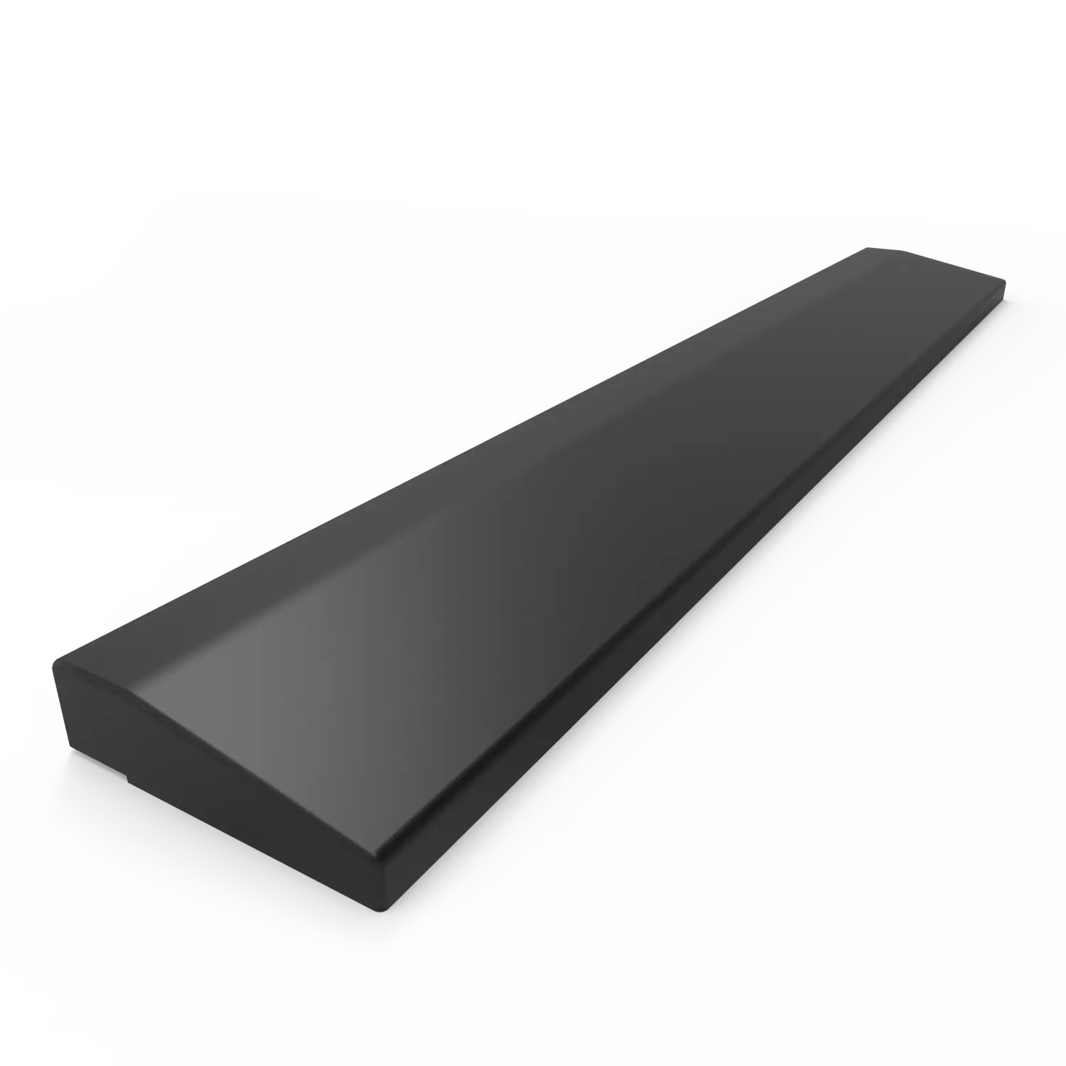 Bande de raccord en pente pour dalle caoutchouc de 25 mm, format 1 m × 20 cm